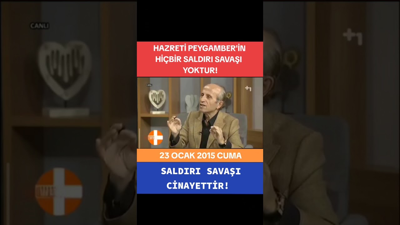 Hazreti Peygamber'in hiçbir saldırı savaşı yoktur. Yaşar Nuri Öztürk & Hilal Ergenekon 