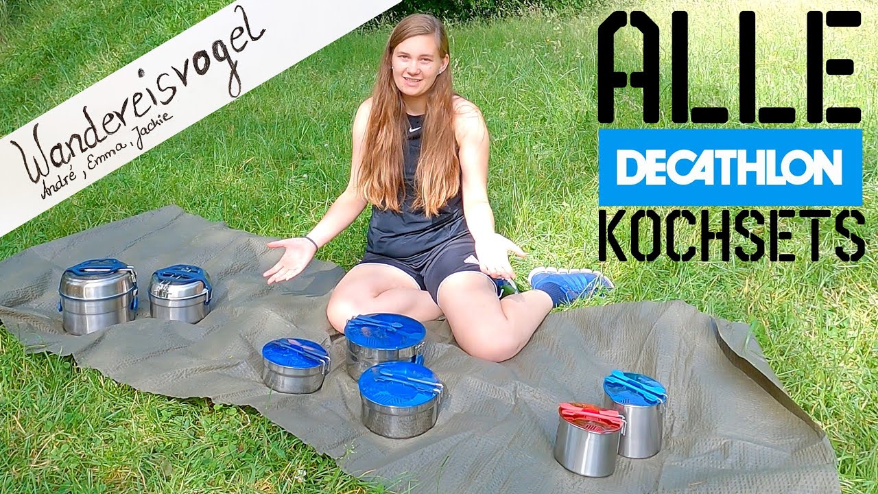 Vergleich: Alle DECATHLON Quechua & Forclaz Kochsets für 1-4 Personen MH500, MH100, MT500  Überblick