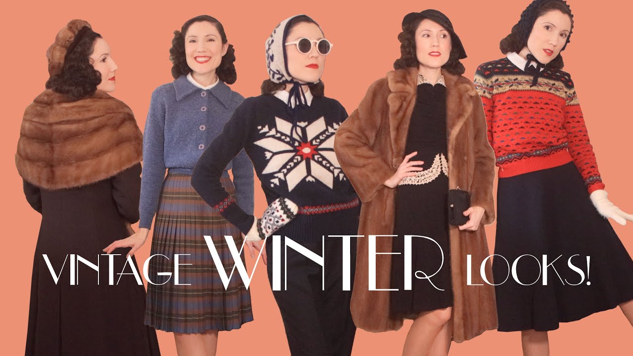 Styling Vintage Winter Outfits ! 1930s and 1940s  Carolina Pinglo