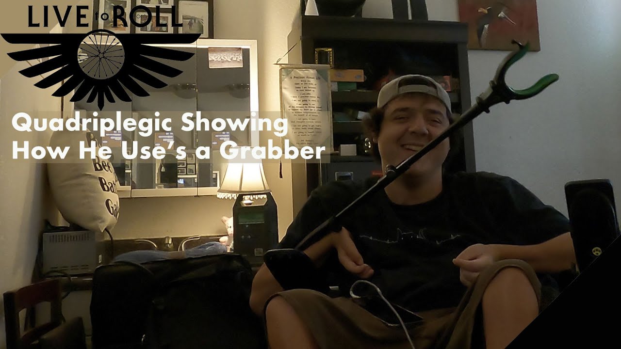 C5-C6 Quadriplegic Showing How he can Use a Standard Grabber