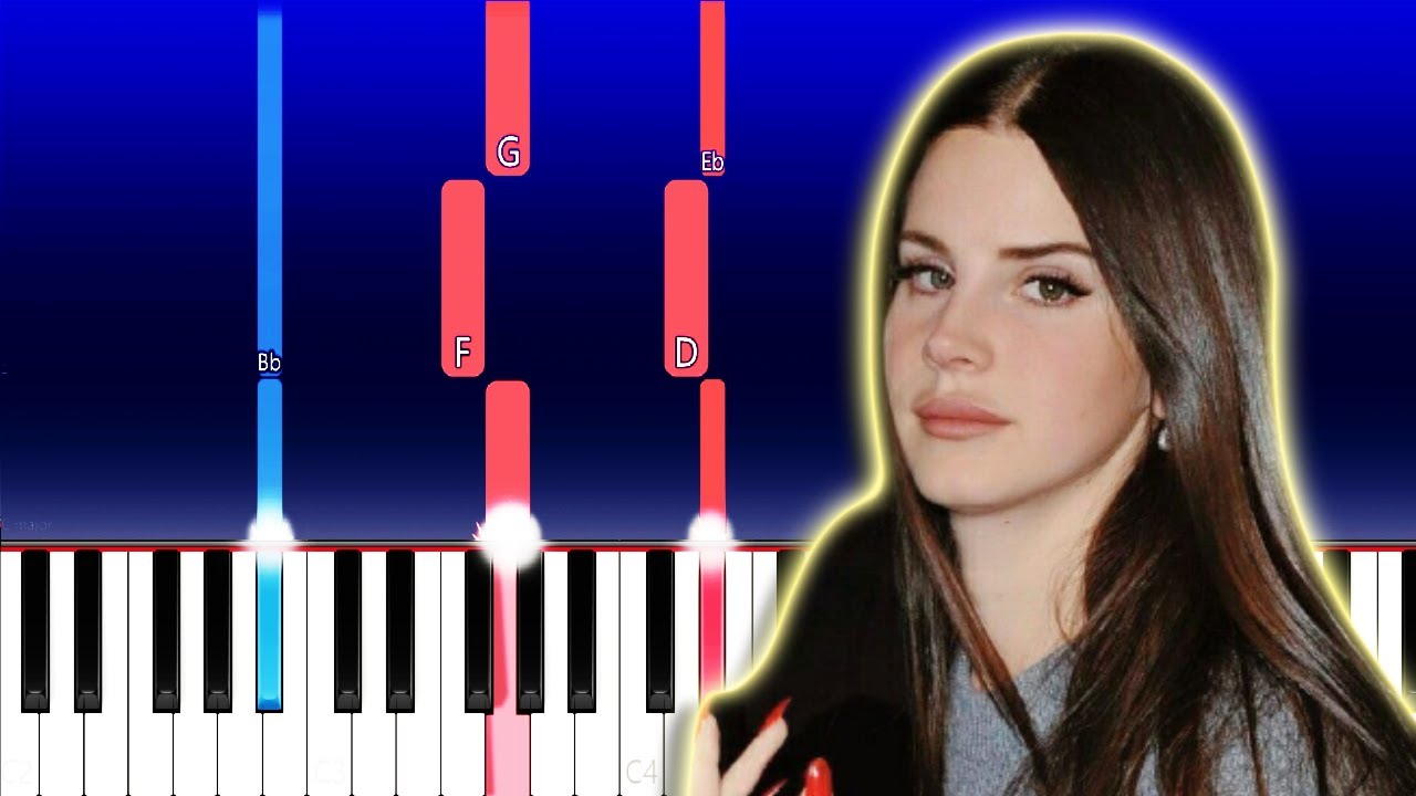 Lana Del Rey - Dark But Just A Game (Piano Tutorial)