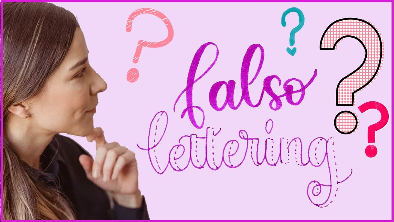 🤔 ¿QUÉ ES el FALSO LETTERING?