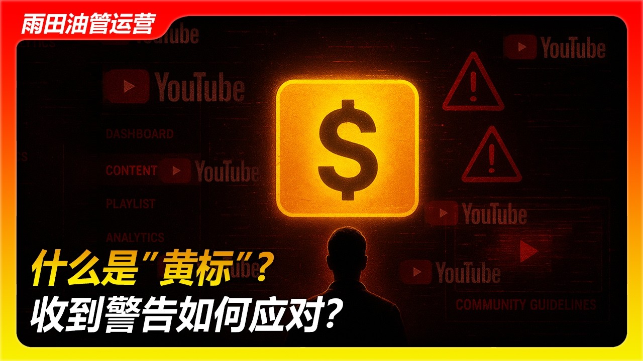 YouTuBe(油管)黄标是什么意思？会有什么后果？ | 油管黄标 | 红标 | 灰标 |  自媒体运营 |