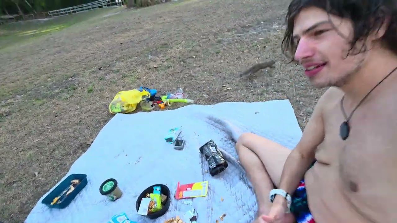 We had a picnic with a squirrel 