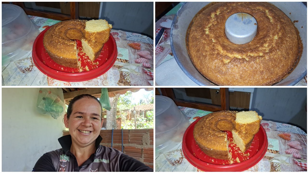 NA CORRERIA MESMO ASSIM AINDA FIZ BOLO DE FUBA FICOU DELICIOSO 😋 