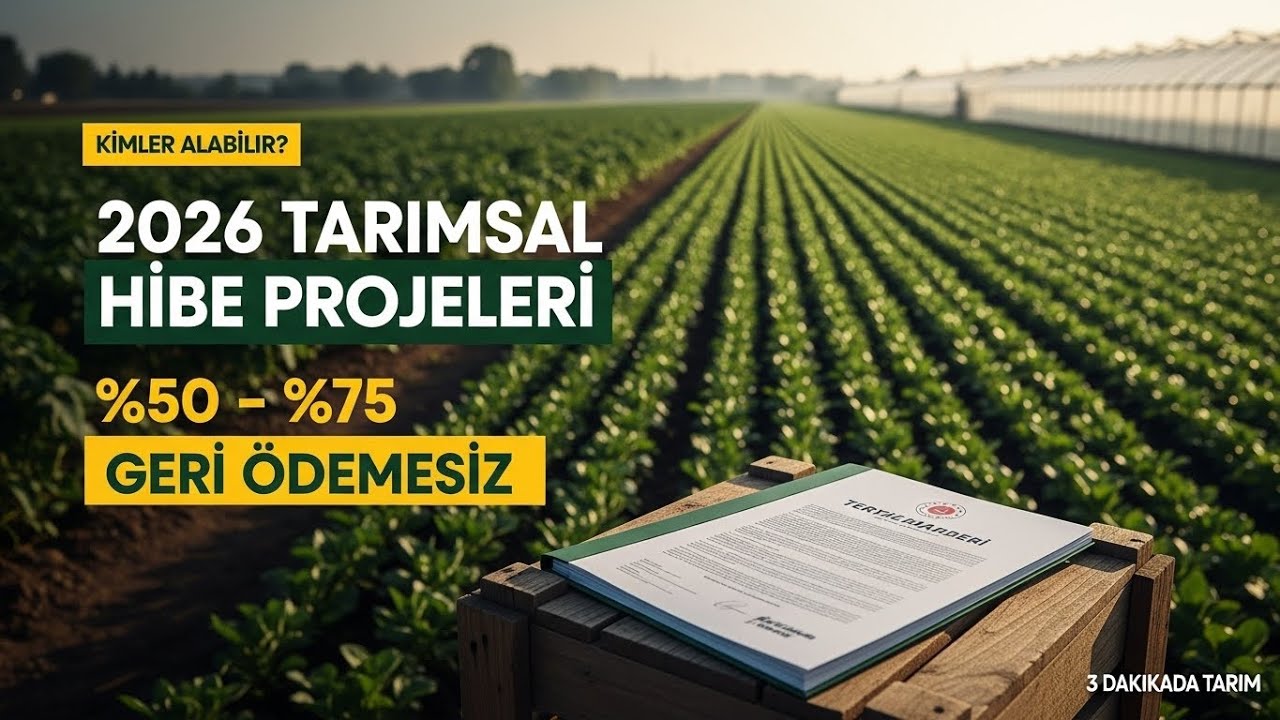 2026 Tarımsal Hibe Projeleri A&ccedil;ıklandı | %50&ndash;%75 Geri &Ouml;demesiz Destek Nasıl Alınır?