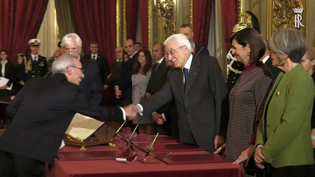 Cerimonia di giuramento del nuovo Giudice della Corte Costituzionale Dott. Giovanni Amoroso
