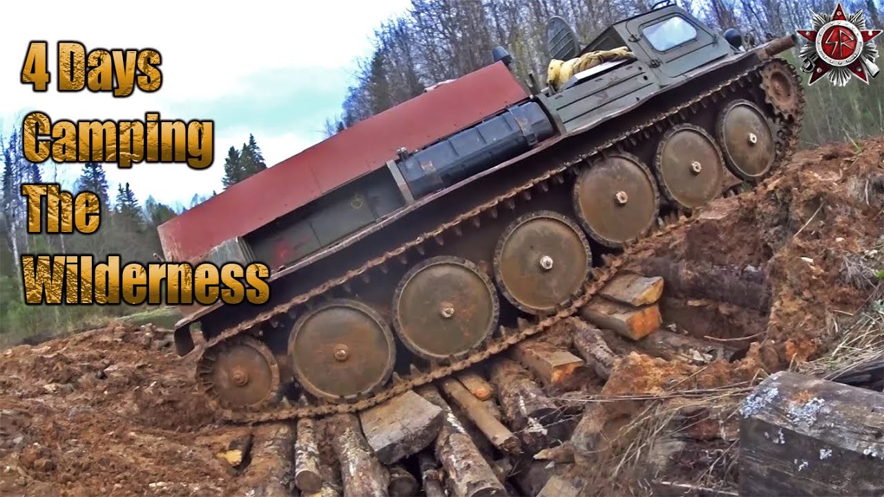 4-Day Hardcore Tank Camping On The Russian Taiga #tank #survival #camping