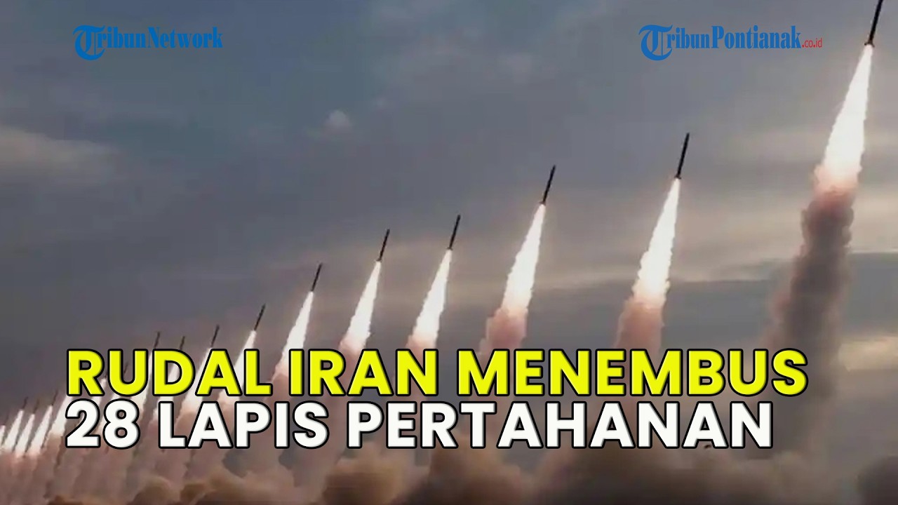RUDAL IRAN MENEMBUS 28 LAPIS PERTAHANAN AMERIKA, INGGRIS, HINGGA ISRAEL SEBELUM MENGHANTAM TEL AVIV