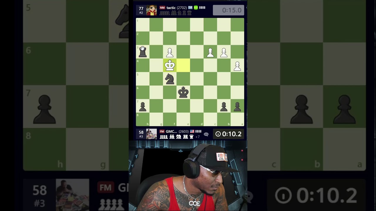0:00.5 SENMIDA 😮👀🔥🥶👨🏾&zwj;🍳♟️ #twitch #chess