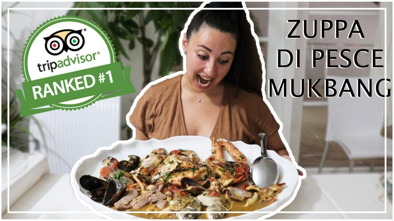 MANGIO la ZUPPA DI PESCE nel MIGLIOR RISTORANTE votato su TRIPADVISOR - MUKBANG EATING SHOW ITA #47