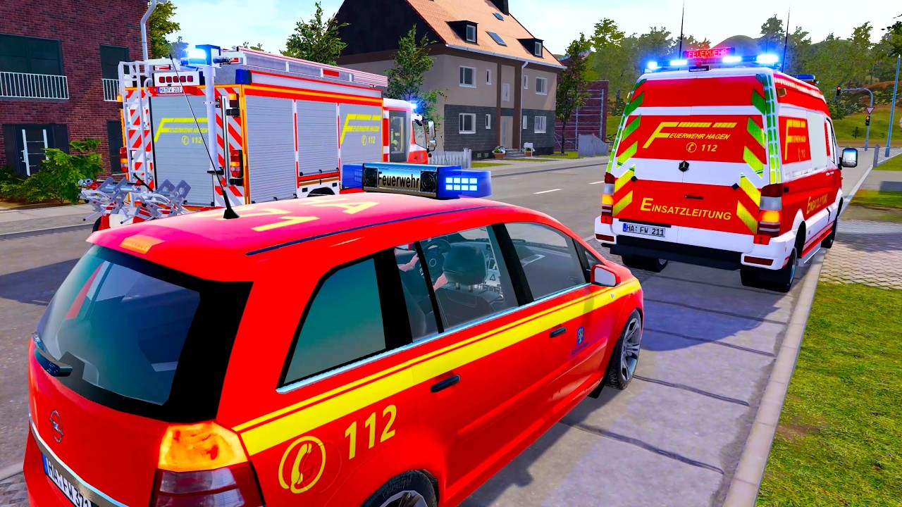 Emergency Call 112 - Hagen Fire Chief Responding! 4K