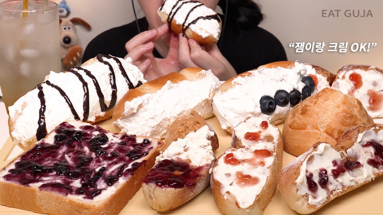 잼으로만 승부!🍊 마멀레이드에이드·땅콩버터·블루베리잼 | 디저트 먹방 ASMR Mukbang