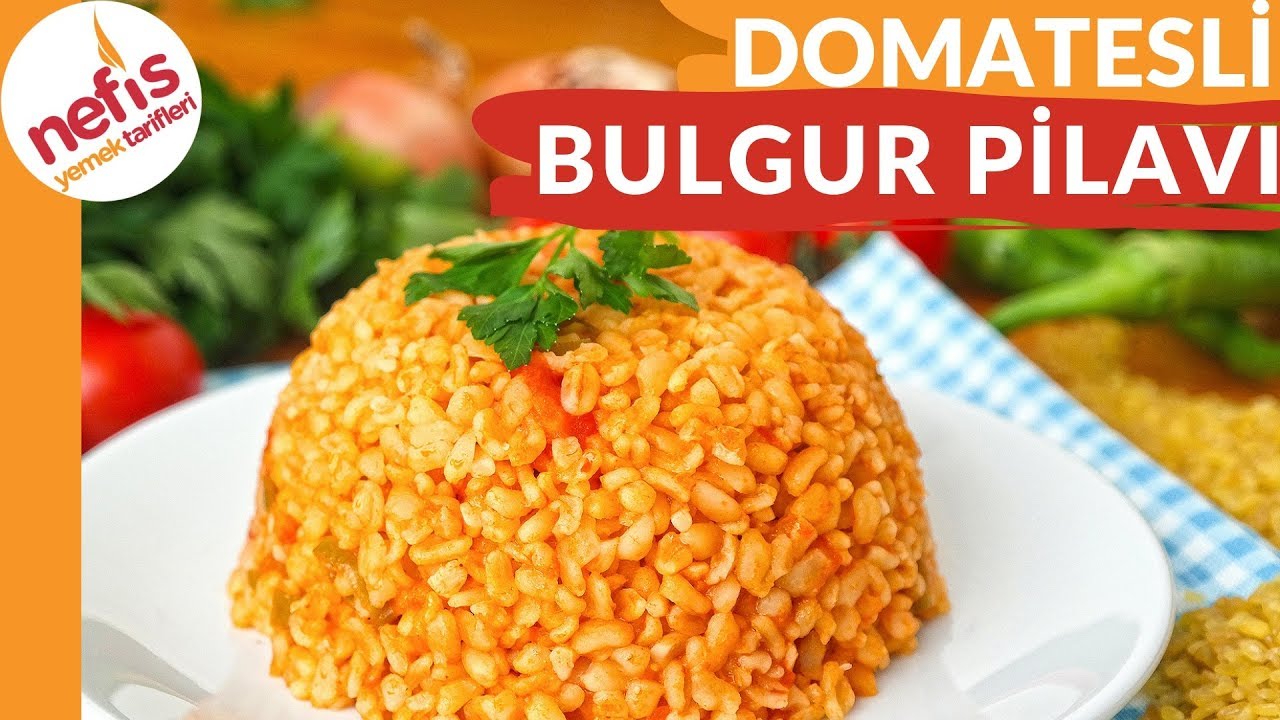 &Ccedil;OK LEZZETLİ 👌 Domatesli Biberli Bulgur Pilavı