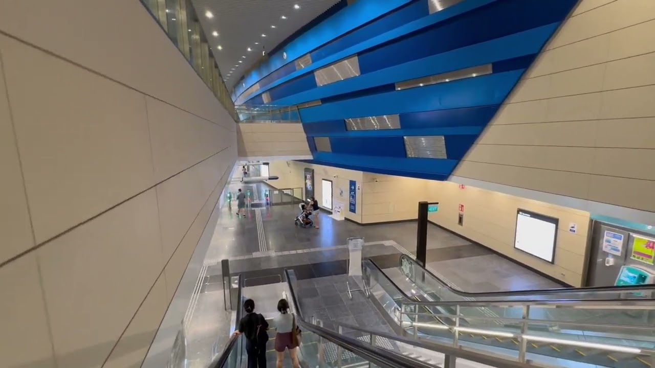 Singapore MRT | TE15 Great World | From Exit 4 to Platform Level