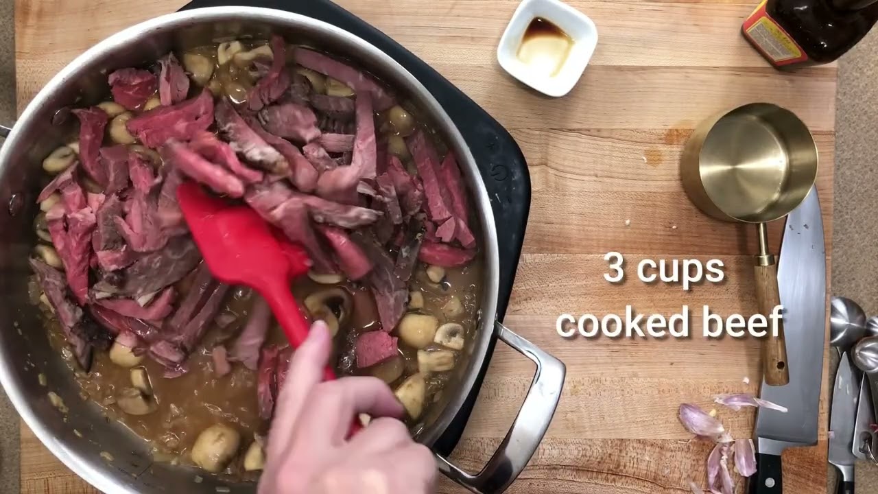 Leftover Roast Beef Stroganoff