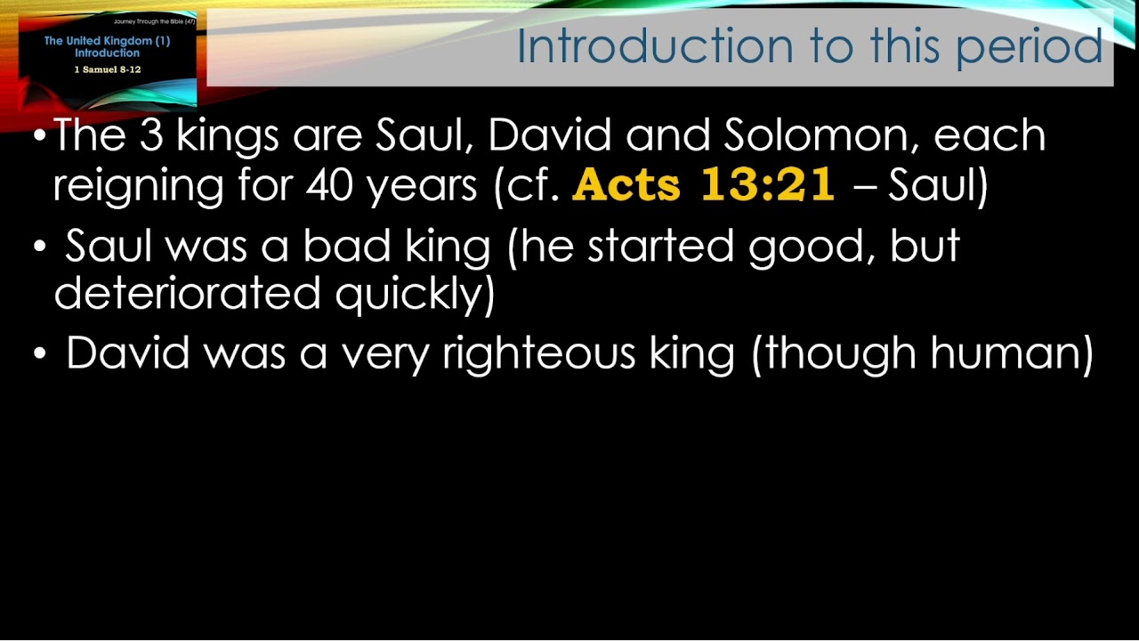 United Kingdom of Israel Introduced - Journey 47