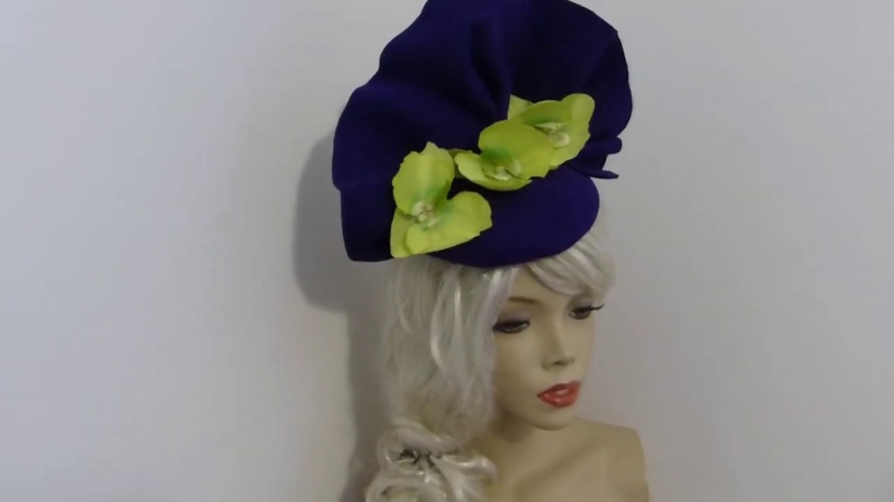 How to make a pillbox fascinator hat base Part 3 - sewing in the lining - DIY Millinery