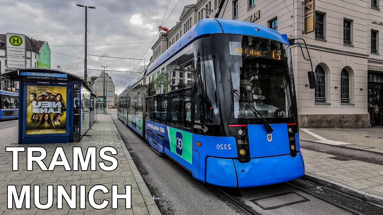 🇩🇪 Trams in Munich / Straßenbahn München (2022) (4K)