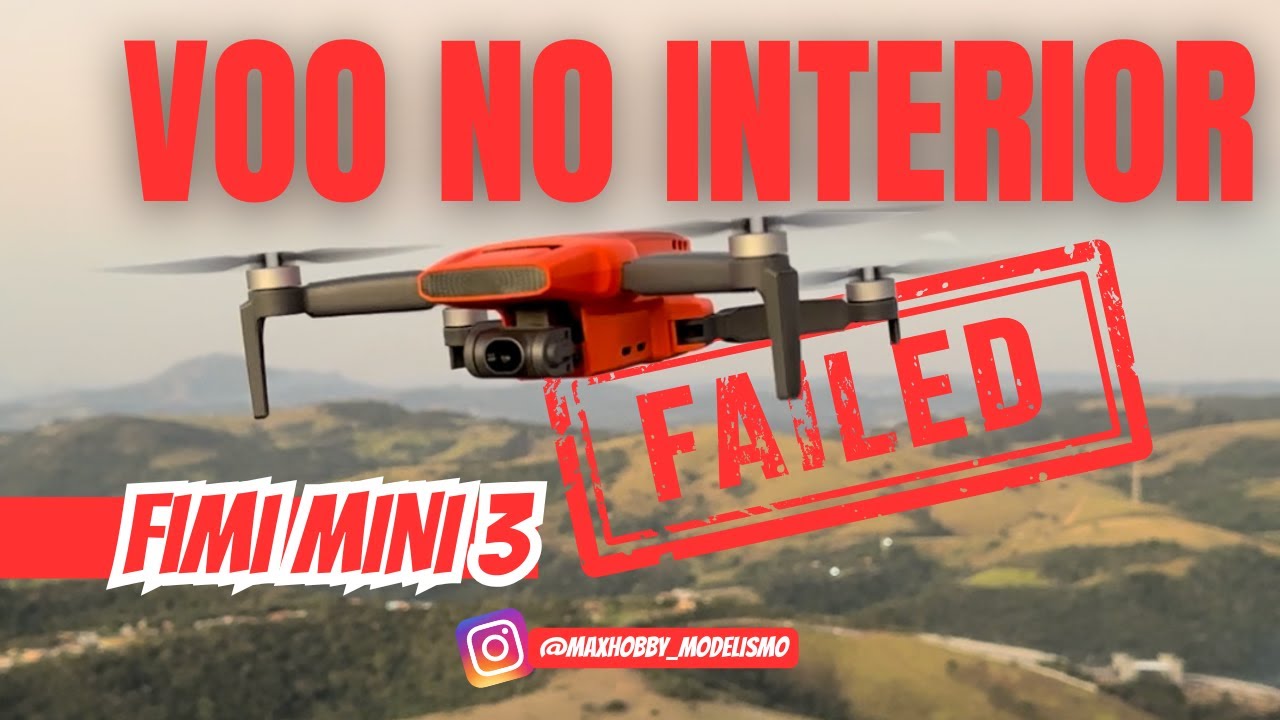 FIMI MINI 3 PRIMEIRO teste de sinal Passei um Sufoco!