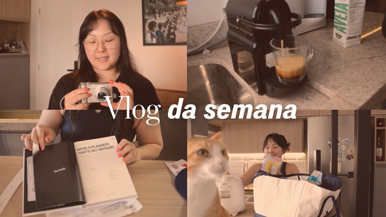 Câmera nova, antiga, unboxing de planner 2026 e comidas | Diário Semanal