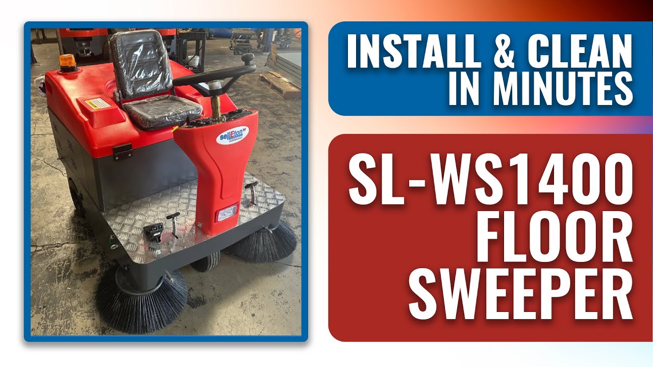How to Install the SellEton SL-WS1400 Industrial Floor Sweeper