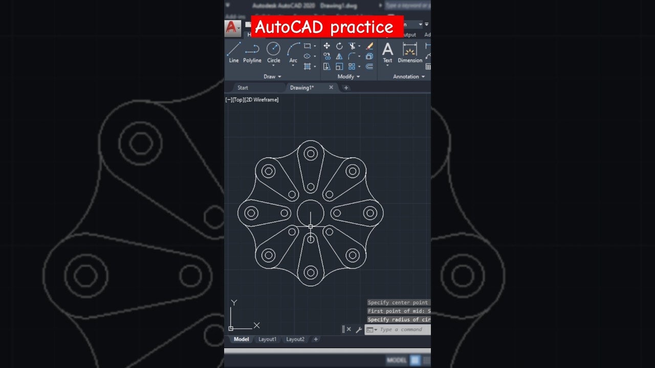 AutoCad Drawing Mechanical | Autocad 2d tutorial for beginners | Drawing | CAD by Ankit | #autocad