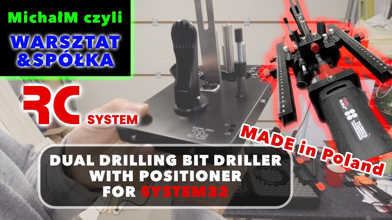 DUAL DRILLING BIT SYSTEM FOR CABINET MAKERS | RC SYSTEM POSITIONER II | Made in Poland [Polish subs]