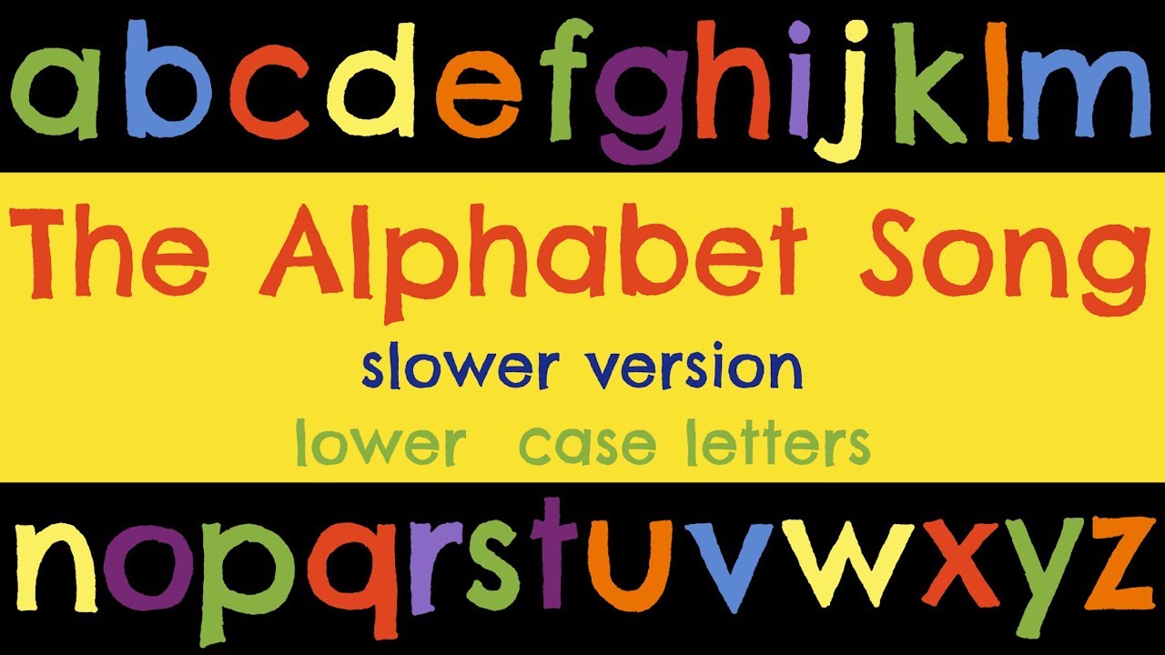 The Alphabet Song (slower & lower case)