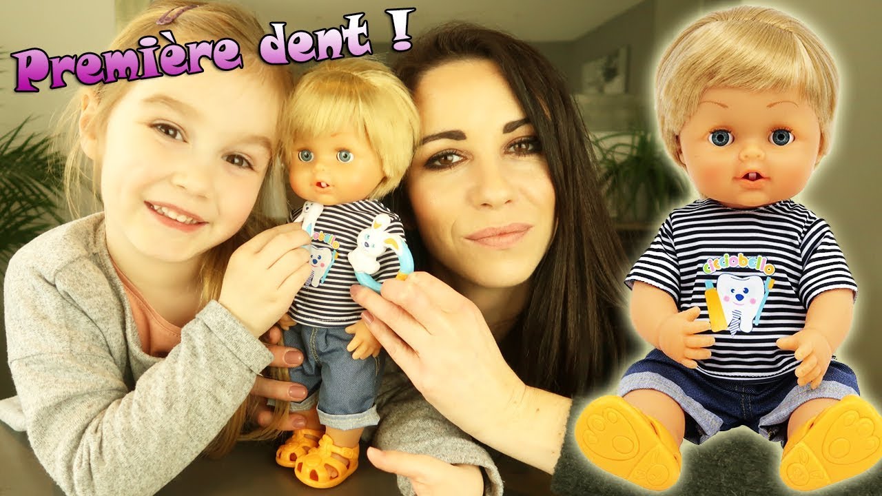 Bébé perd sa première dent : elle repousse immédiatement ! Cicciobello ! Dentiste