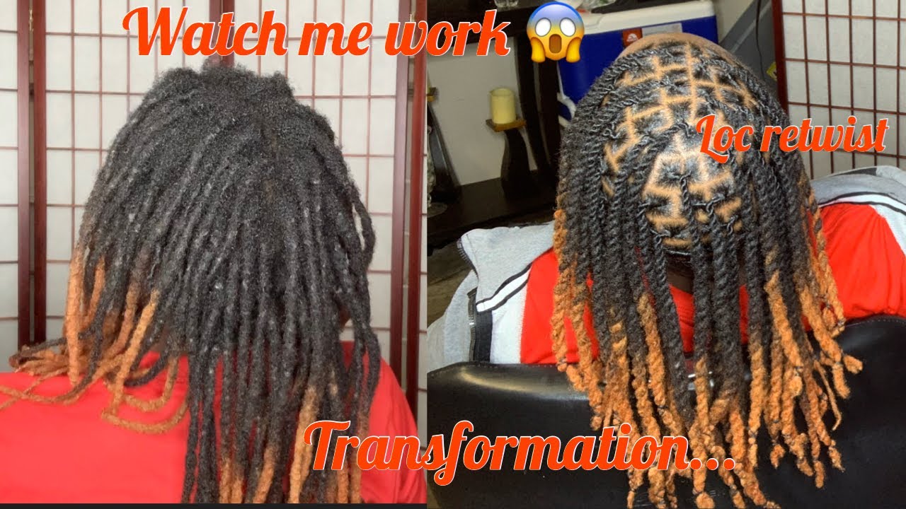 Watch this Transformation!!//dreads retwist//locs