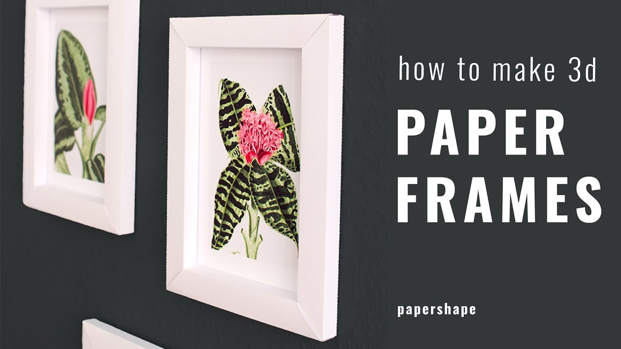 How make a 3d paper photo frame