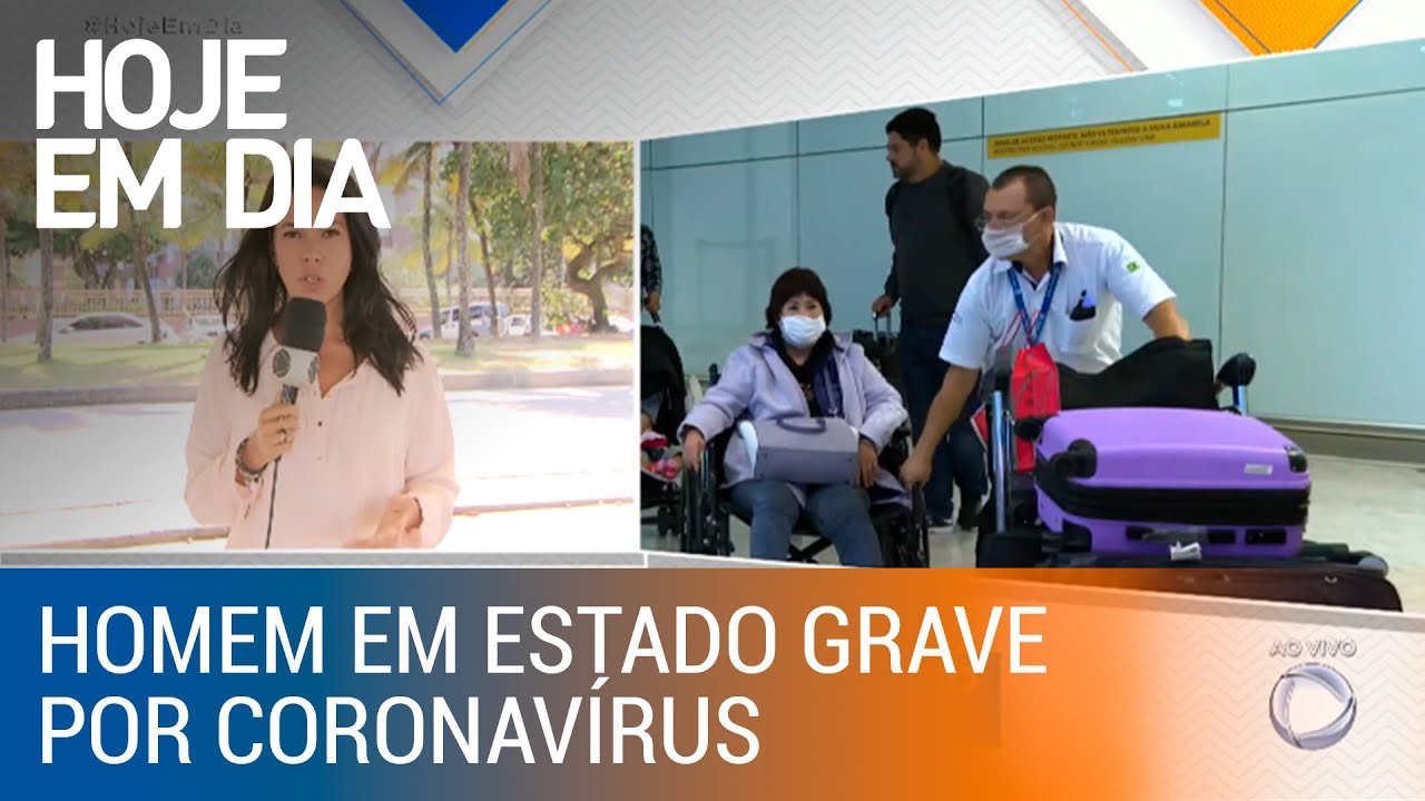 Homem diagnosticado com Covid-19 é internado em estado grave no Rio