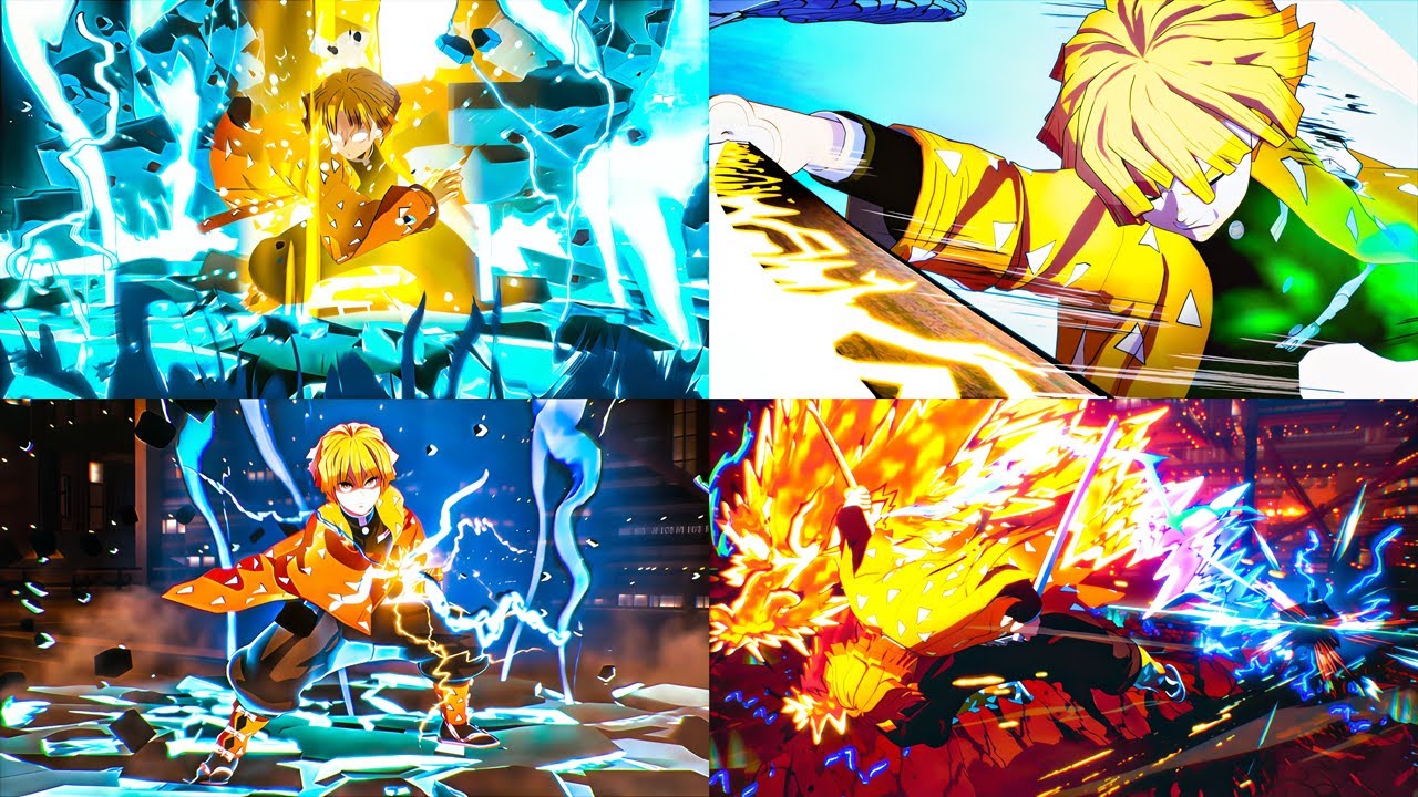 Demon Slayer: Hinokami Chronicles 2 - All Zenitsu DLC Transformations & Ultimate Attacks (4K 60FPS)