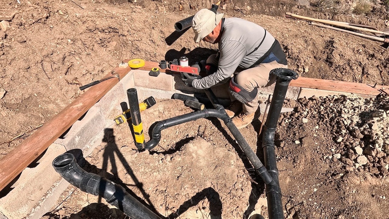 Casita rough plumbing