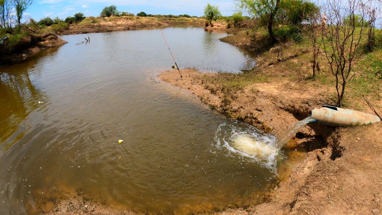 Pesca en Cantera llena de Peces, PESCA Y COCINA, Aventura por Rio y Laguna, Pesca De Barrio