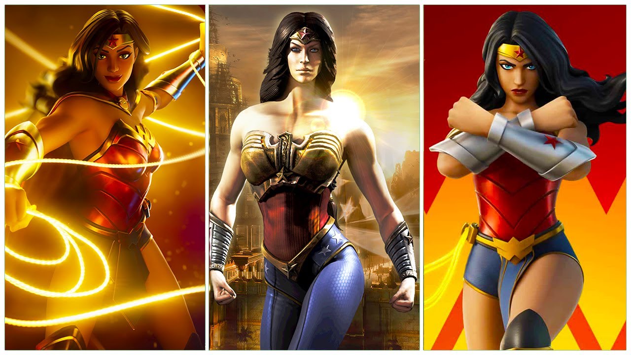 Wonder Woman Evolution in Games - Fortnite