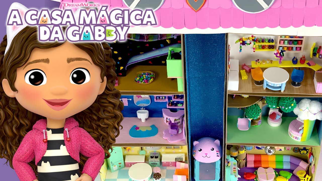 Como criar uma mini Casa Mágica da Gabby! | A CASA MÁGICA DA GABBY