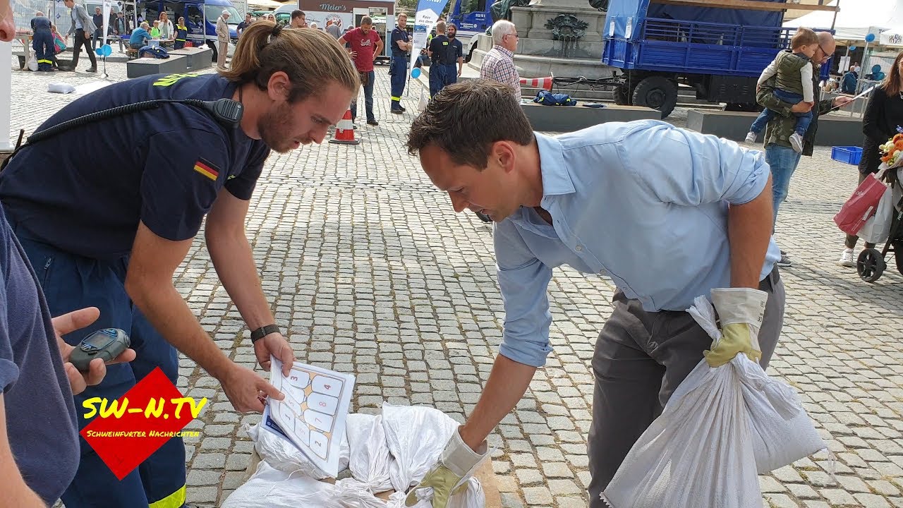 THW Sandsack Challenge in Schweinfurt