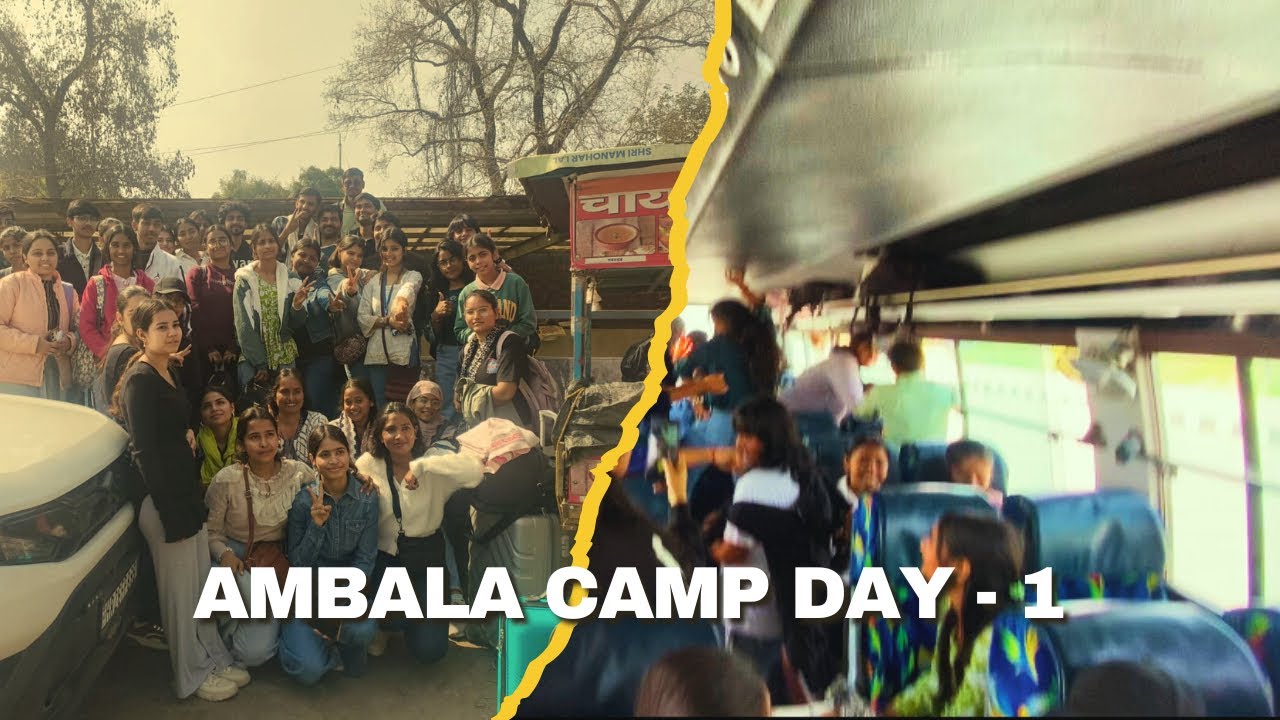 Gurgaon to Ambala - Day 1 of Camp Aaj pura din safar mein nikal gaya Par journey abhi shuru hui h ✌🏻
