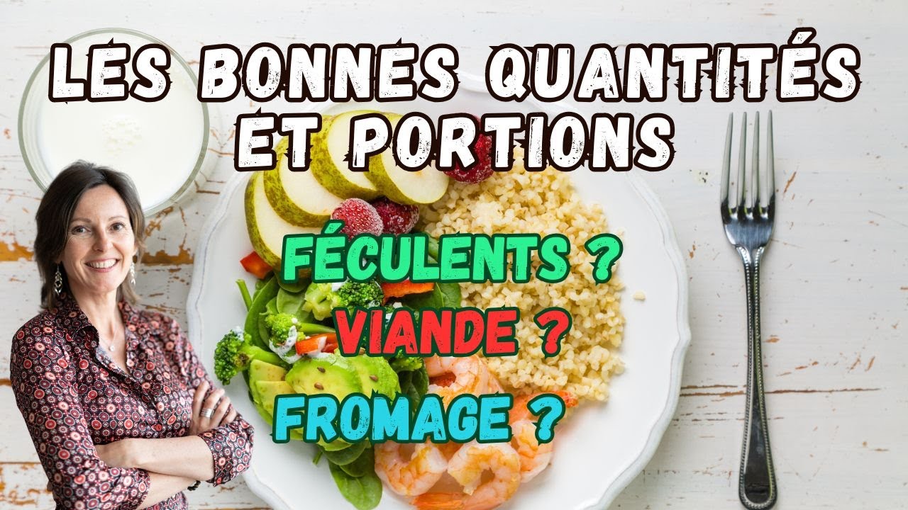 Les bonnes quantités d'aliments à consommer au quotidien