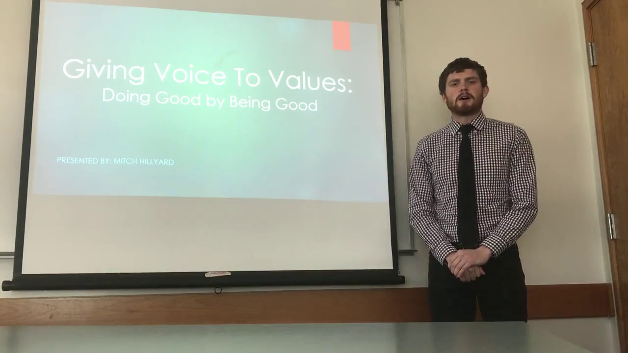 Giving Voice to Values