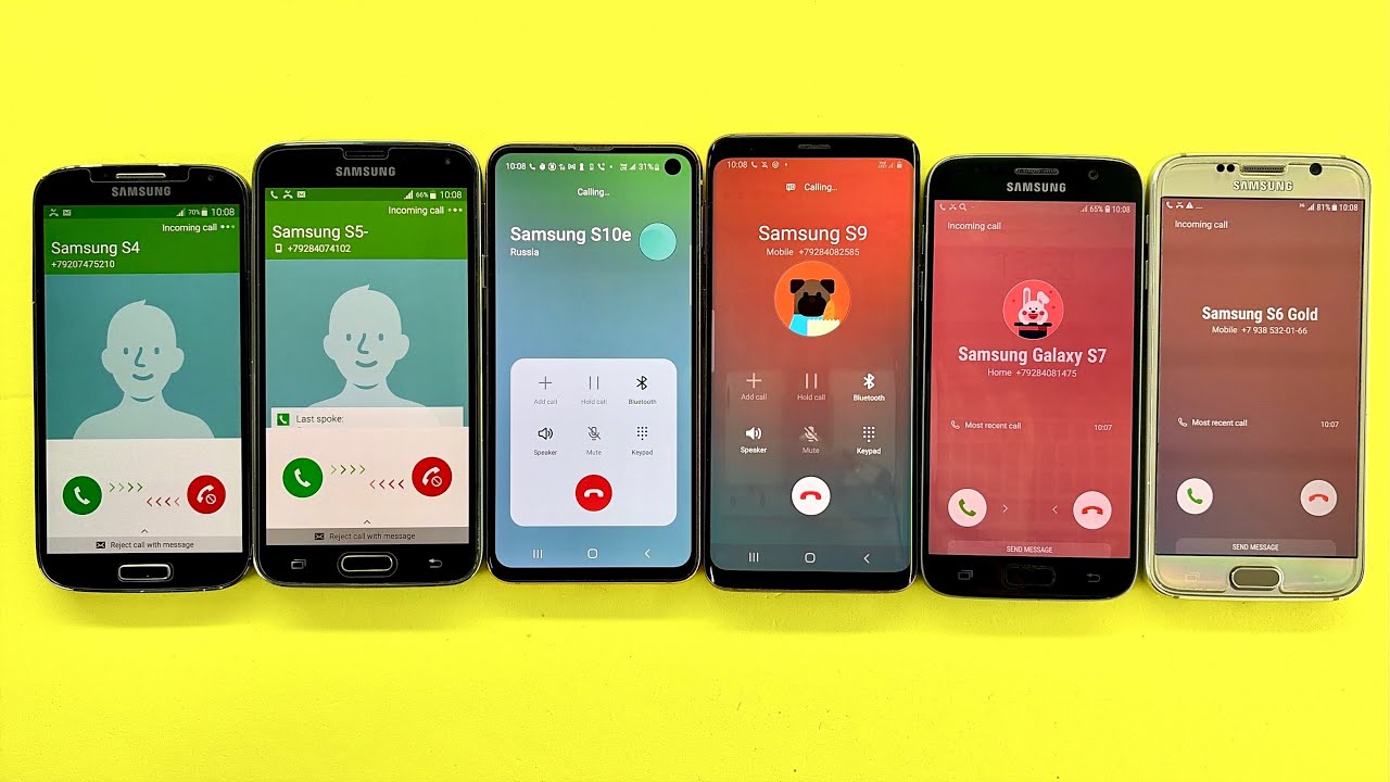 Samsung Galaxy collection S4/ S5/ S6/ S7/ S9/ S10e Crazy Incoming Outgoing Calls 