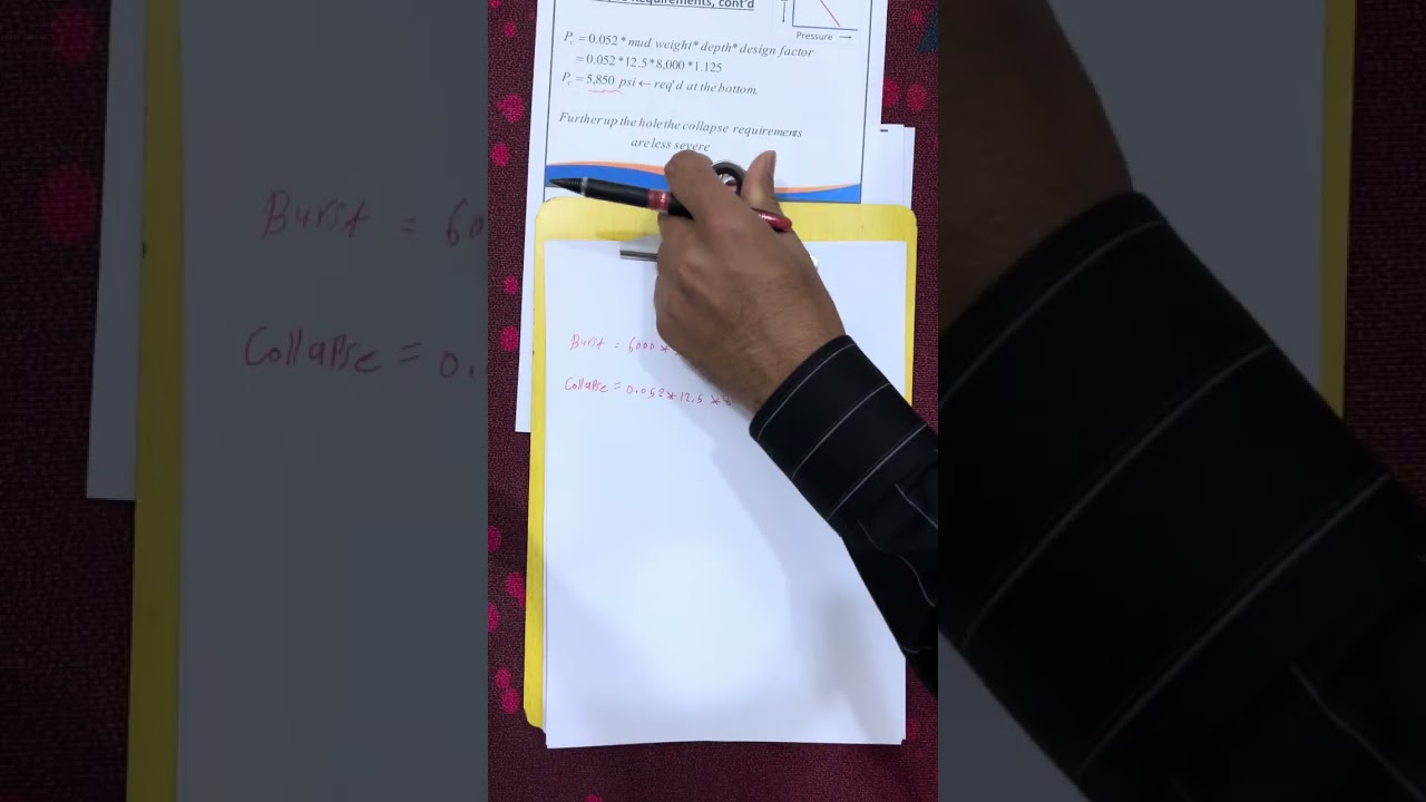 هندسة الحفر المحاضرة -8- (Casing String Design II)