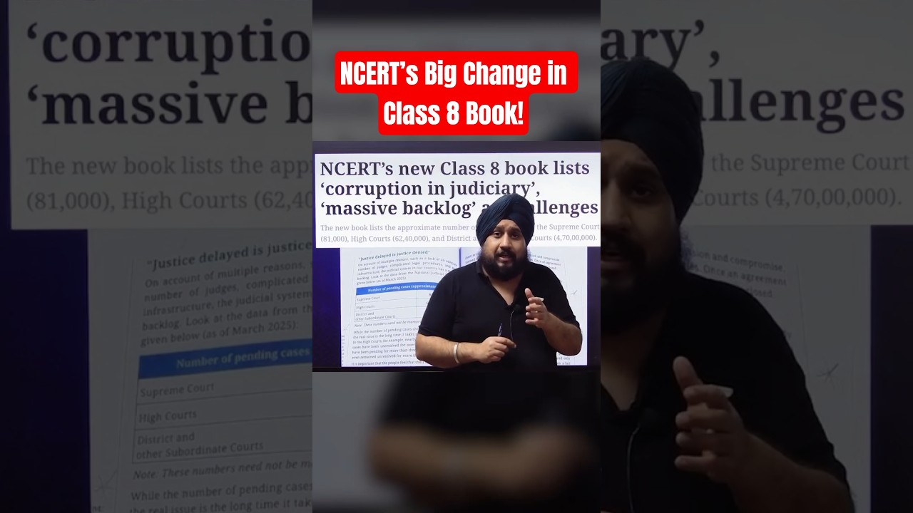 New NCERT Class 8 Book Mentions Judiciary Corruption?