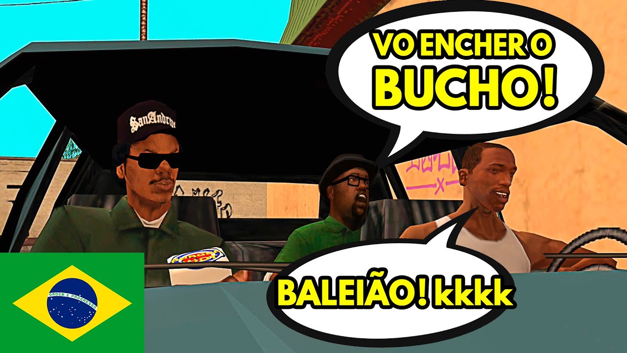 SE LIGA como ta FICANDO O GTA SA DUBLADO em PORTUGUÊS!!!