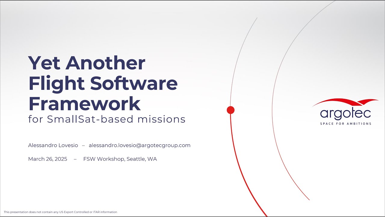 Yet Another Flight Software Framework for SmallSat-based missions