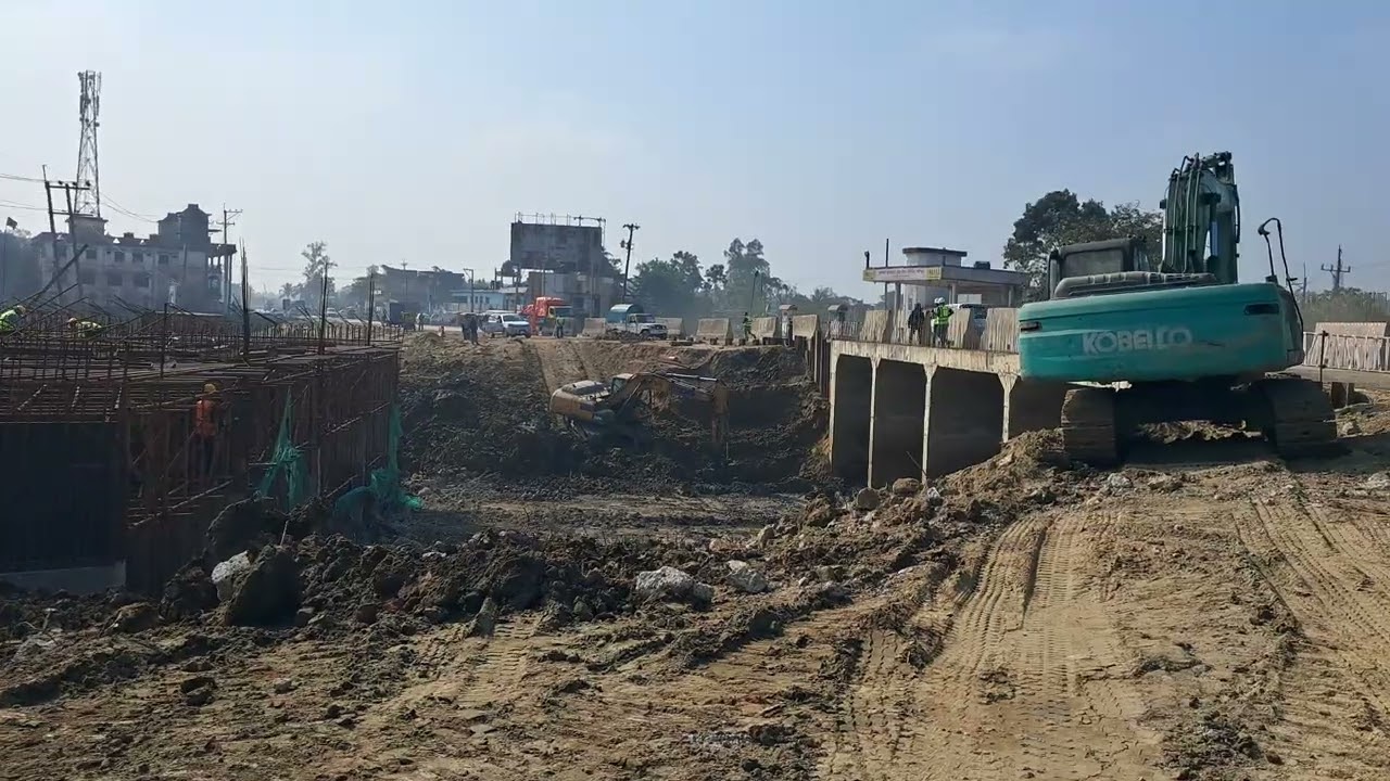 ঢাকা সিলেট মহাসড়কের  ৬লেন এর কাজ রশিদপুর এলাকা 