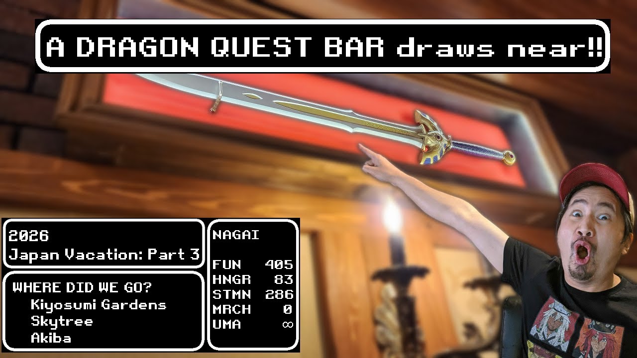 Новогодняя поездка в Японию 2026, часть 3. Бар Dragon Quest?! Сады Киёсуми, Токийская телебашня S...