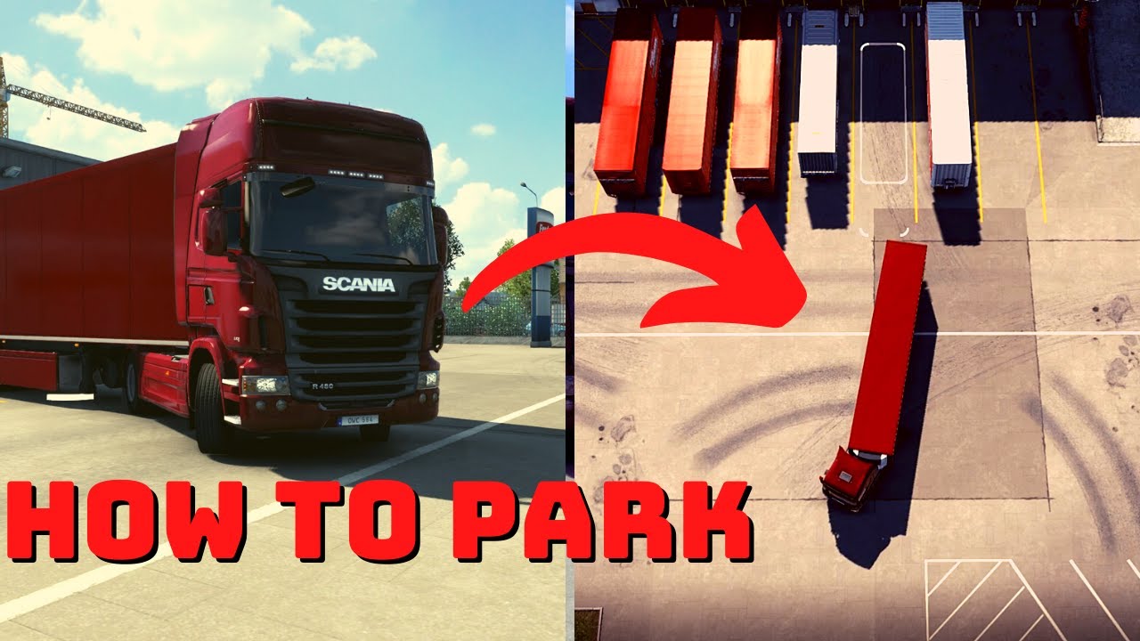 ETS2 - HOW TO PARK THE TRAILER